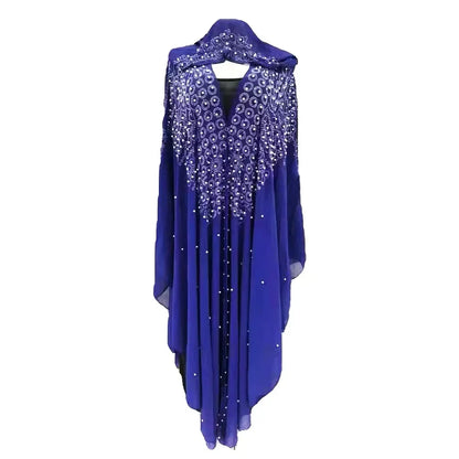 Abaya marocain caftan dubaï robe Maxi à capuche manches chauve-souris
