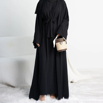 Ensemble de luxe pour femmes, Abaya ouverte, Kaftan, Dubaï, Turquie
