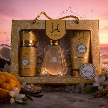 BURPHISE YARA TOUS COFFRET CADEAU PARFUM FEMME 3 PIÈCES - EAU DE PARFUM 50ML + BRUME 88ML + LOTION PARFUMÉE 88G