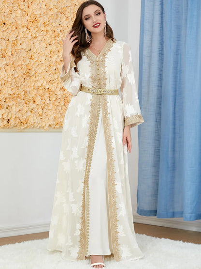 Abaya Dubai-Robe de luxe pour femmes, Caftan Marocain Maxi