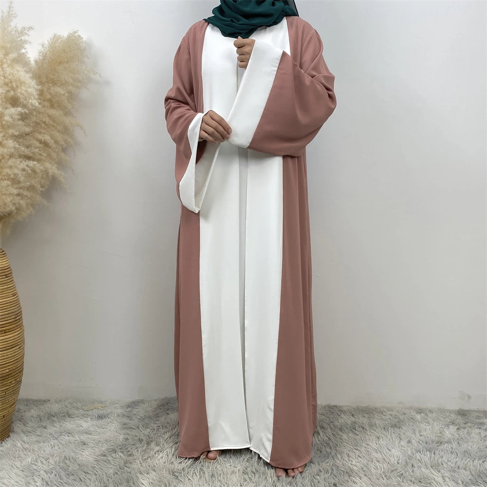 Abaya dubaï luxe épissage faux deux pièces caftan Marocain