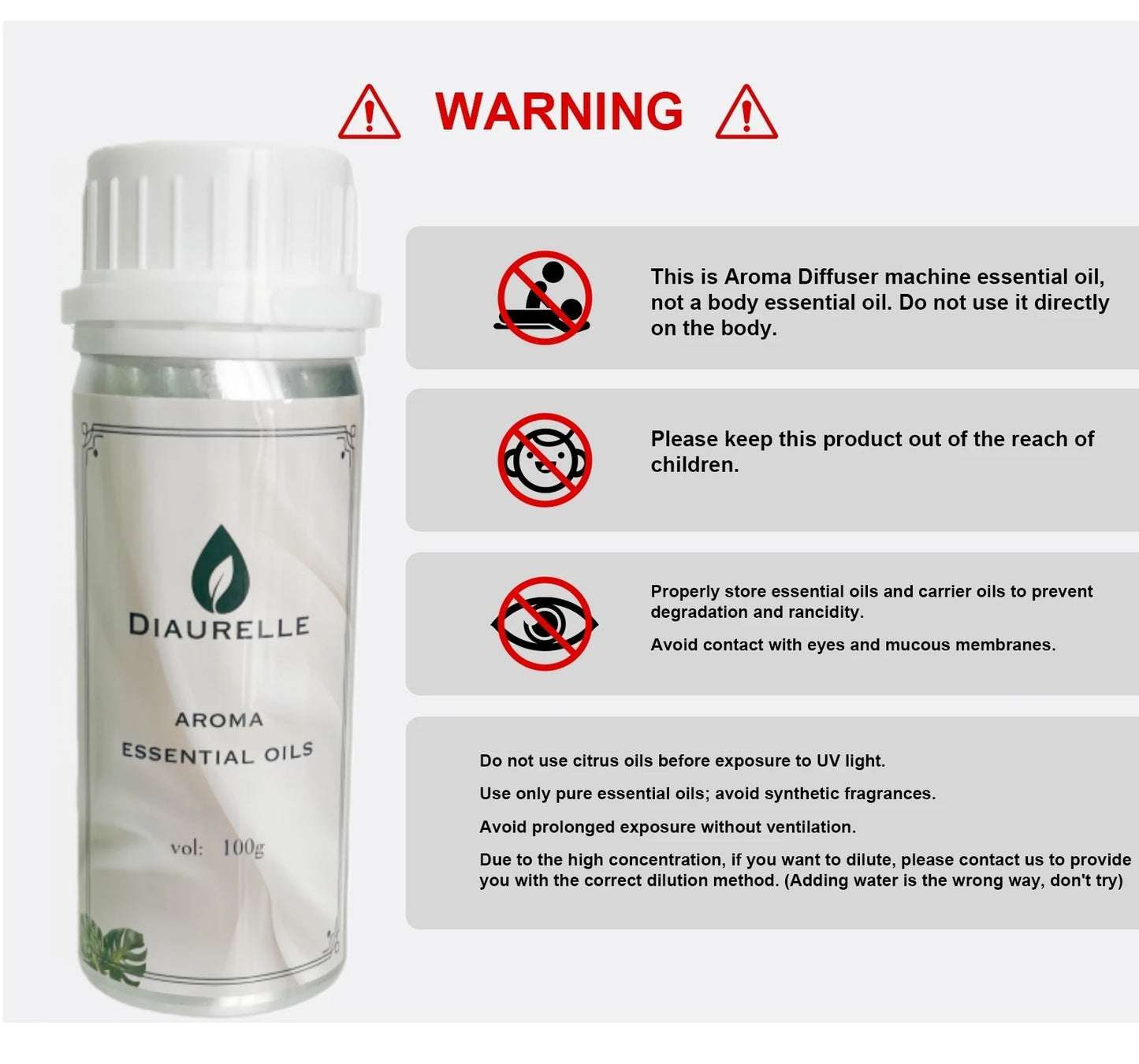 Hôtel Burj Al Arab 100ml pur plante Extrat chambre huile essentielle pour diffuseur