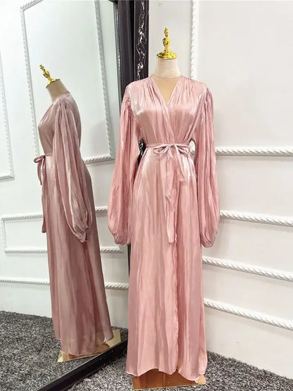 Abayas caftan pour femmes, robe longue kimono, cardigan, Dubaï, Turquie
