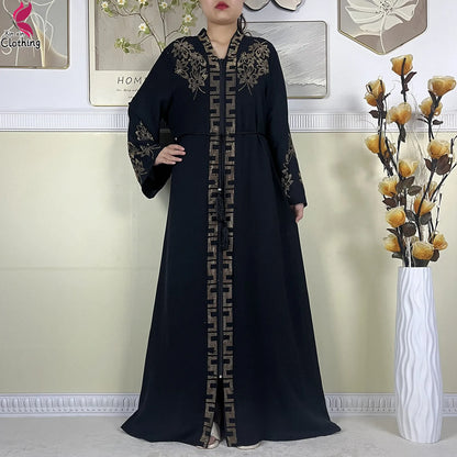 Nouveau Abayas pour femmes Robe à manches longues dubaï