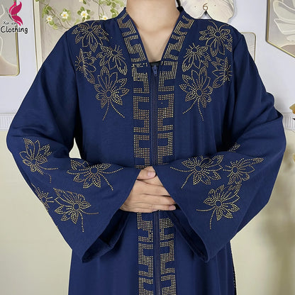 Nouveau Abayas pour femmes Robe à manches longues dubaï