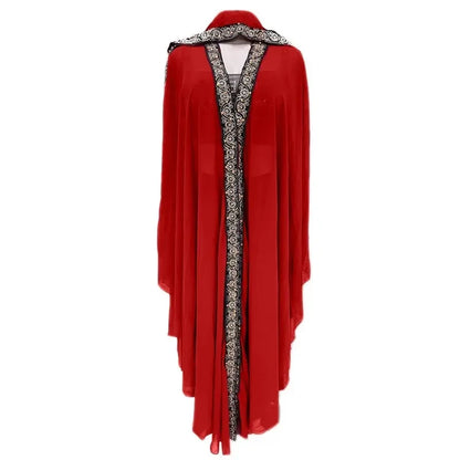 Abaya marocain caftan dubaï robe Maxi à capuche manches chauve-souris