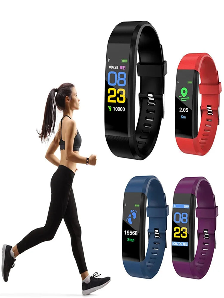 115plus Bluetooth 4.0 Bracelet de Sport Intelligent Smartwatch pour iOS Android Sport Fitness