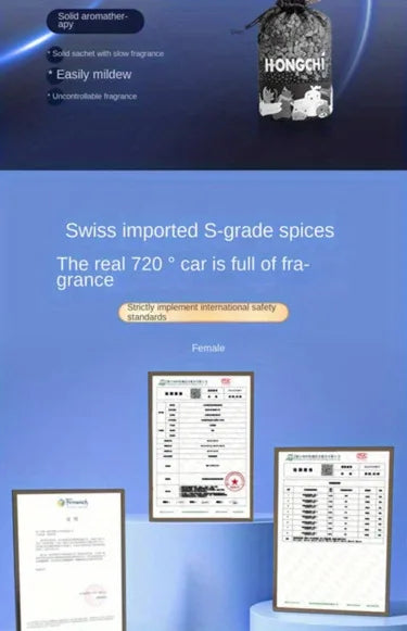 Baume solide d'aromathérapie pour voiture