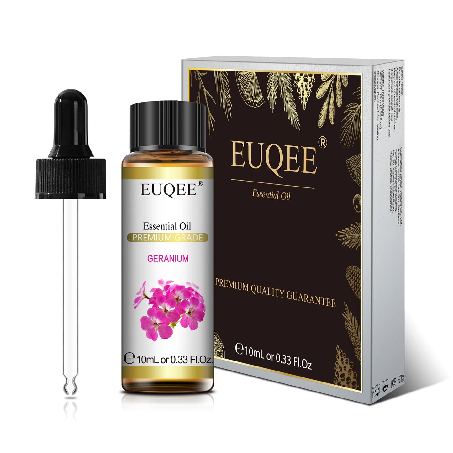 EUQEE-Huile essentielle naturelle pure, Lavande Jasmin Eucalyptus vanille parfum 10ml