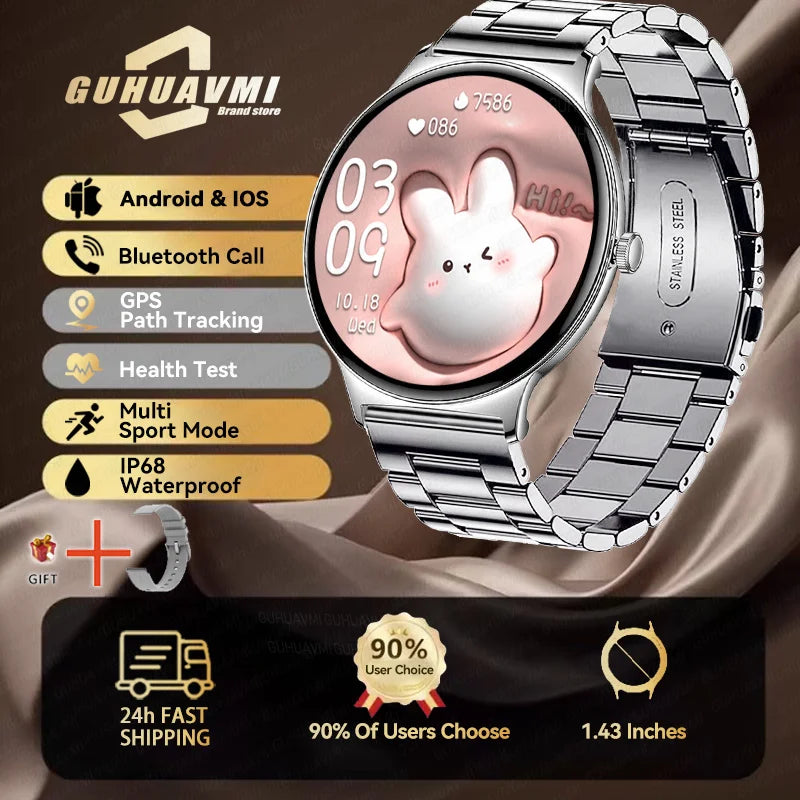2025 nouvelle montre intelligente pour les femmes cadeau 1.43 pouces