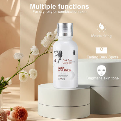 Ensemble de soins pour la peau à l'acide kojique, crème, sérum, nettoyage, savon