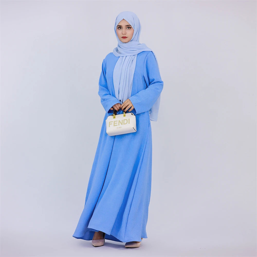 Robe de prière musulmane en lin pour femmes