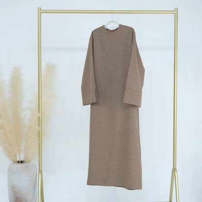 Abaya en lin décontracté pour filles, kebaya, kaftan, Turquie
