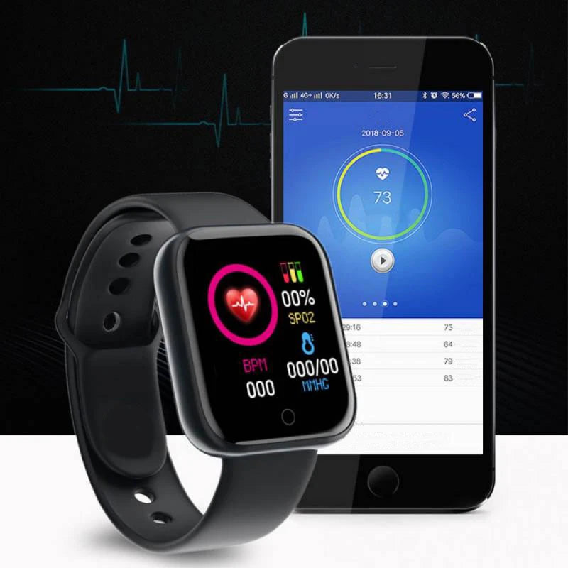 Montre-bracelet connectée pour hommes et femmes,
