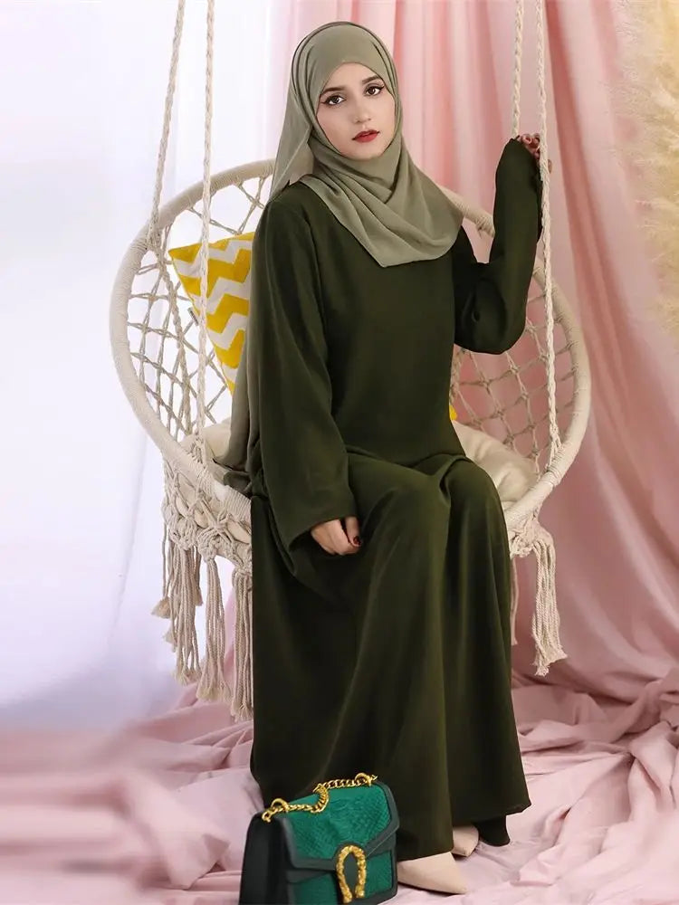 Robe de prière musulmane en lin pour femmes