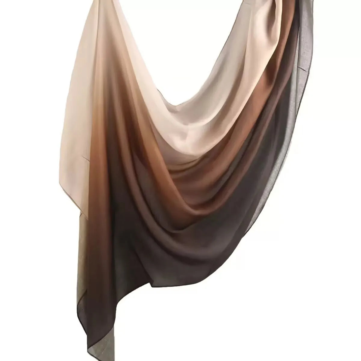 Écharpe en marbre Hijab imprimé aquarelle, Protection solaire douce et respirante