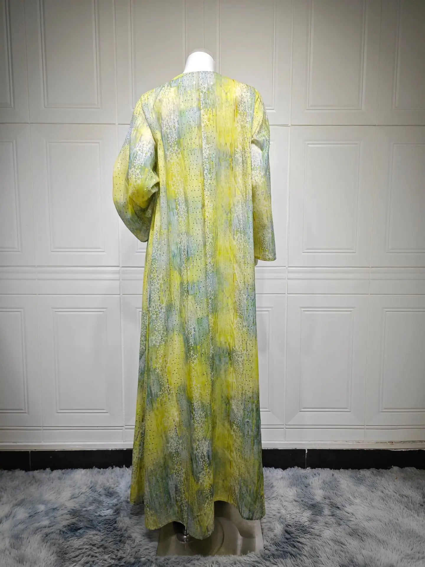 Abayas de luxe de Dubaï, Djellaba de l'Aïd, Robe longue pour femmes  à sequins