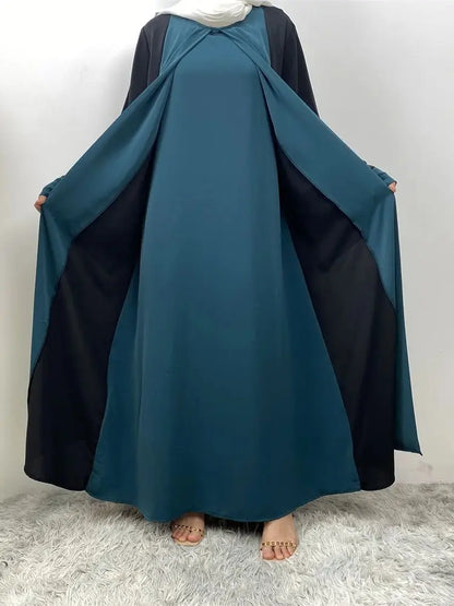 Abaya dubaï luxe épissage faux deux pièces caftan Marocain