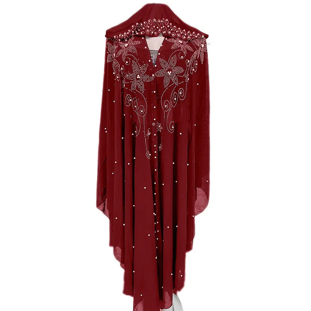 Abaya marocain caftan dubaï robe Maxi à capuche manches chauve-souris