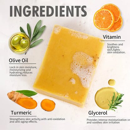 AILKE Ensemble de soins pour la peau blanchissant au curcuma naturel, hydratant