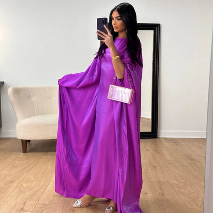 Nouvelle robe jalabiya de fête de Dubaï 2024, robe abaya