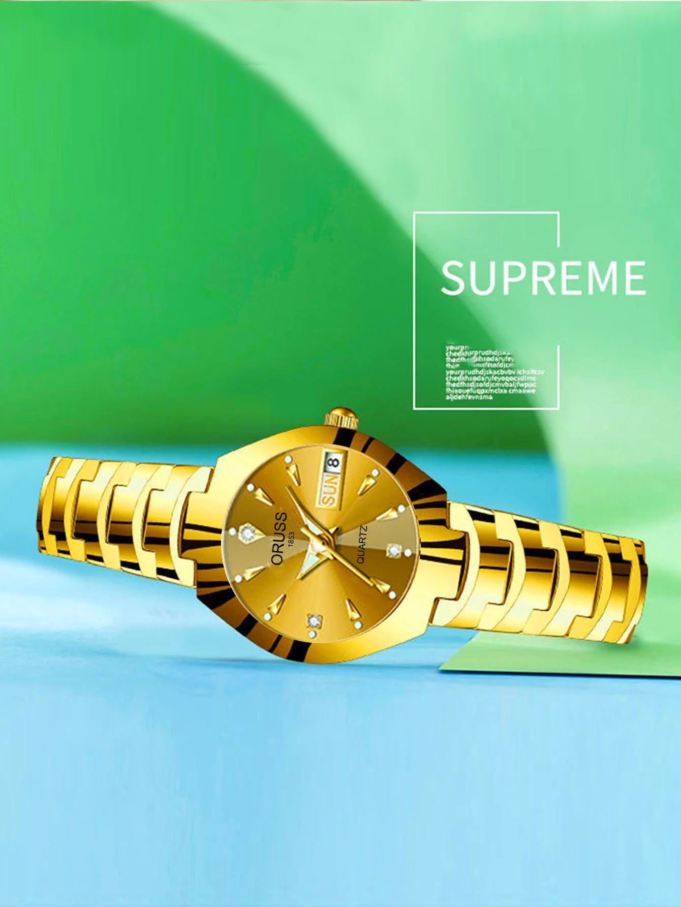 ORUSS-Montre de couple étanche pour hommes et femmes, quartz