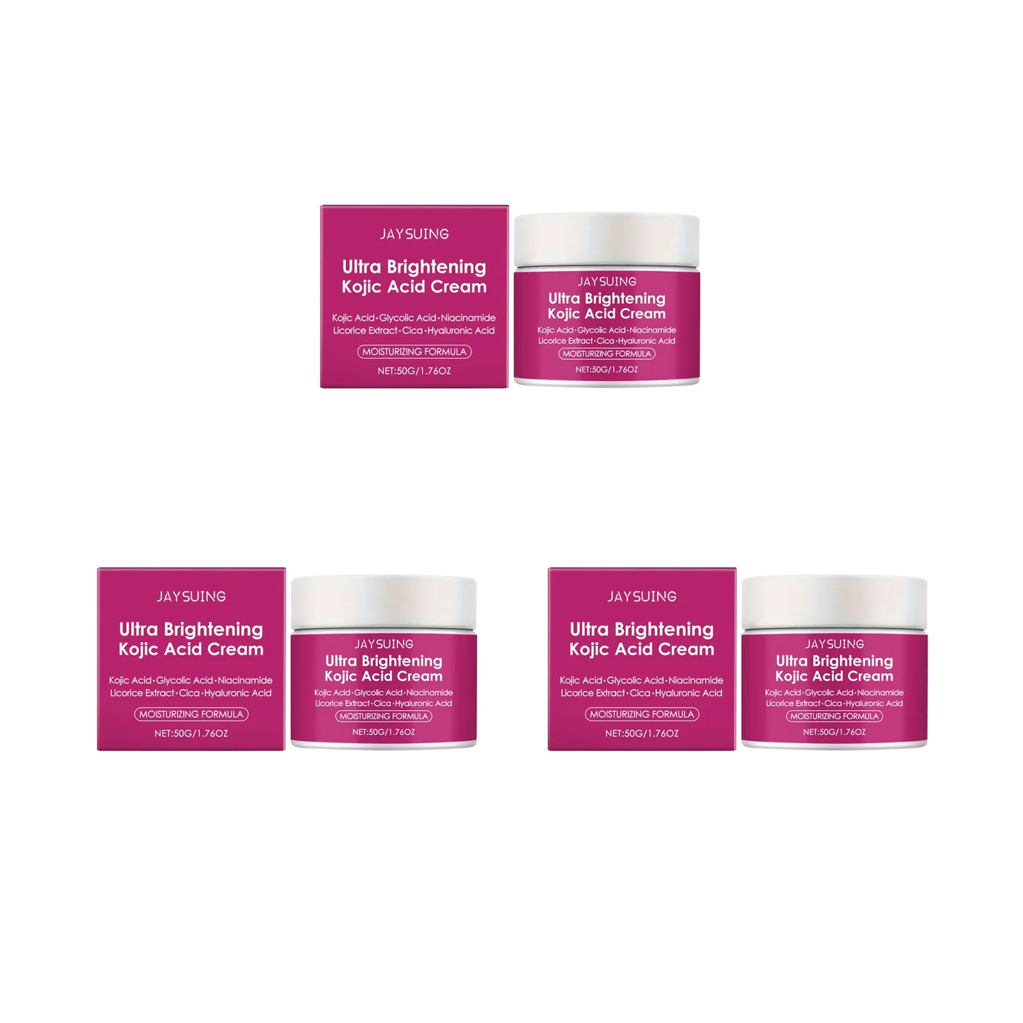 La crème hydratante à l'acide kojique hydrate la peau, pour le visage 50g