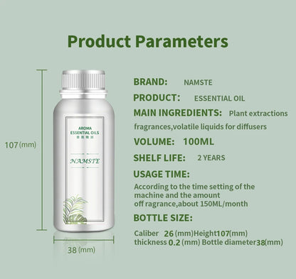 Namste huiles aromatiques 500ML plante Pure parfum de luxe arôme huiles essentielles