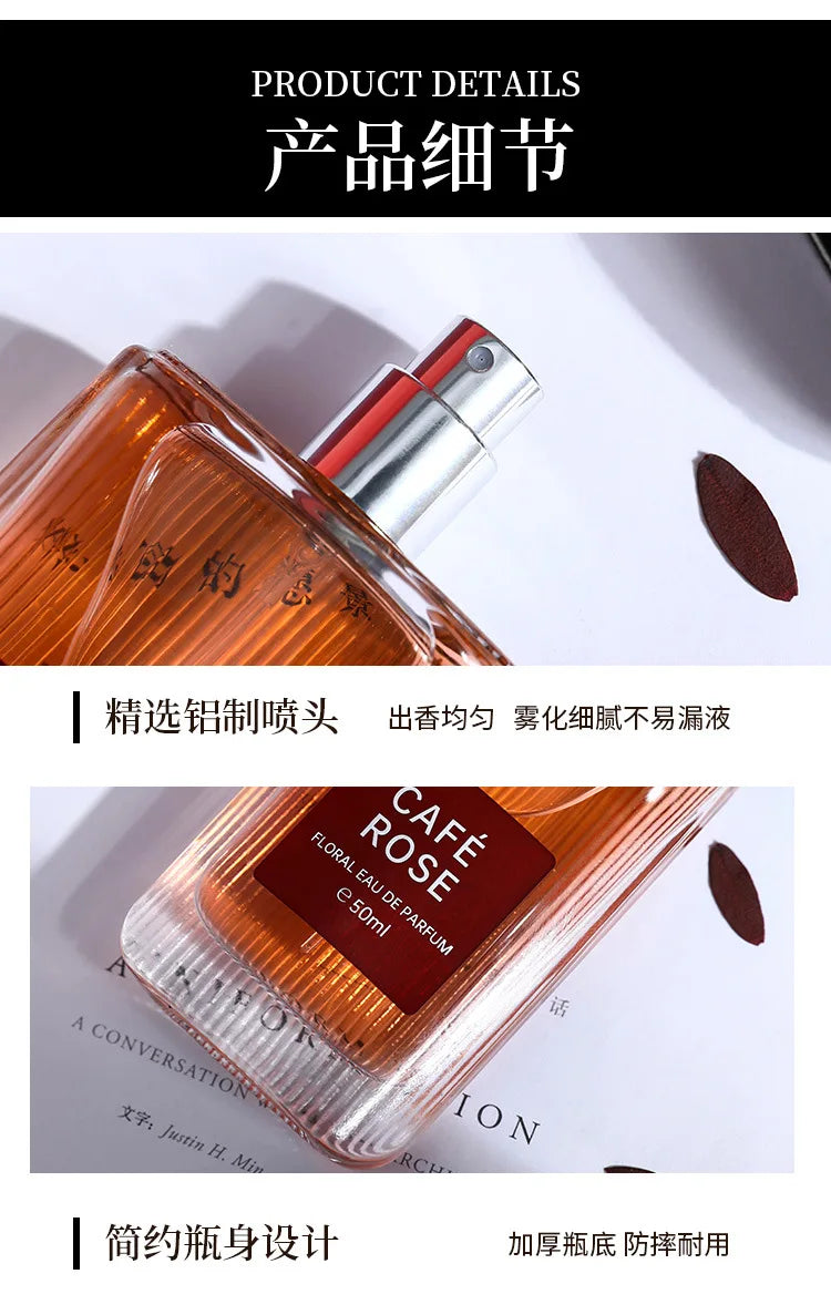 Parfum longue durée pour femmes, rose café, niche légère et luxueuse