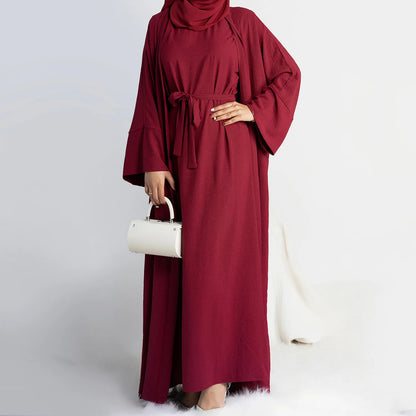 Ensemble de luxe pour femmes, Abaya ouverte, Kaftan, Dubaï, Turquie