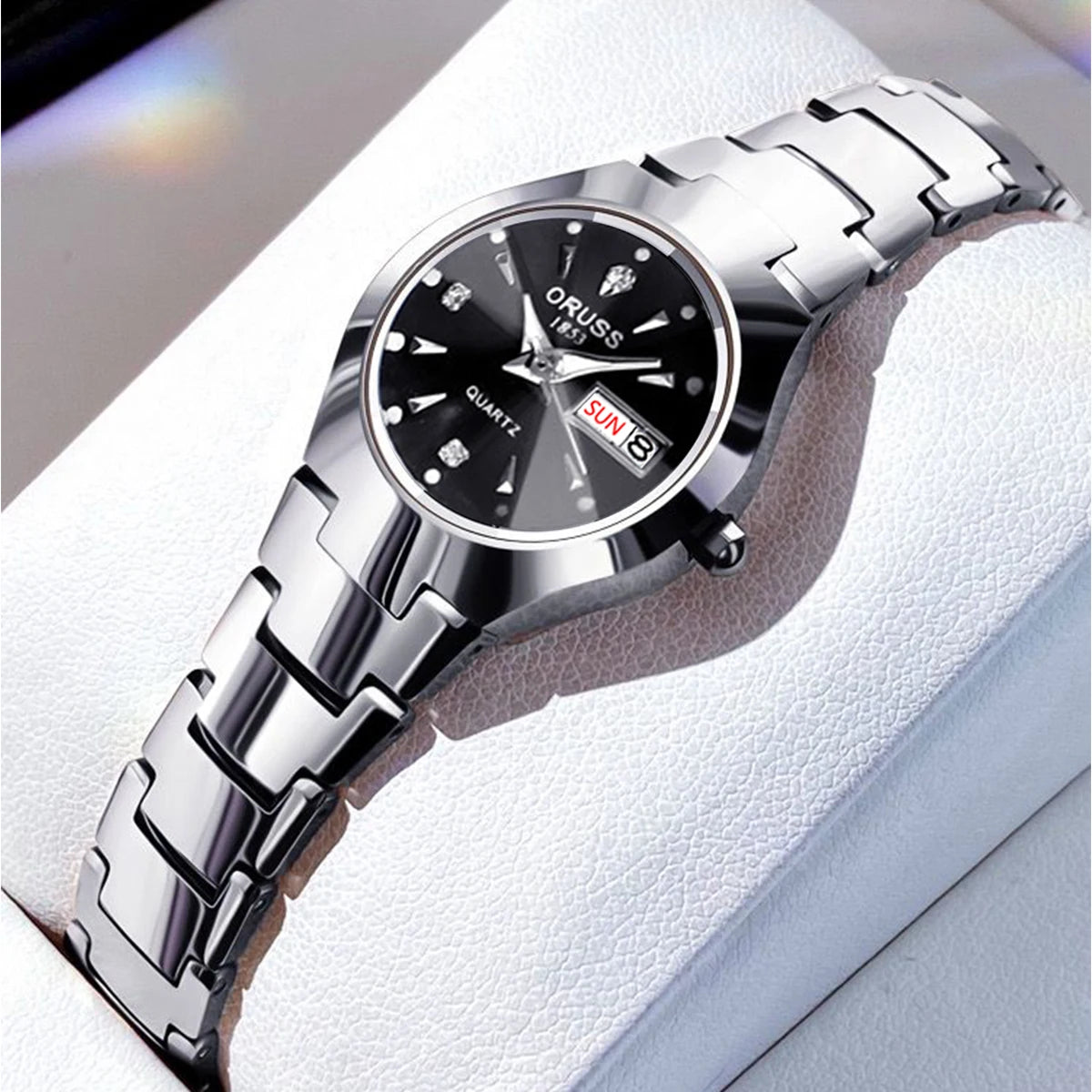 ORUSS-Montre de couple étanche pour hommes et femmes, quartz