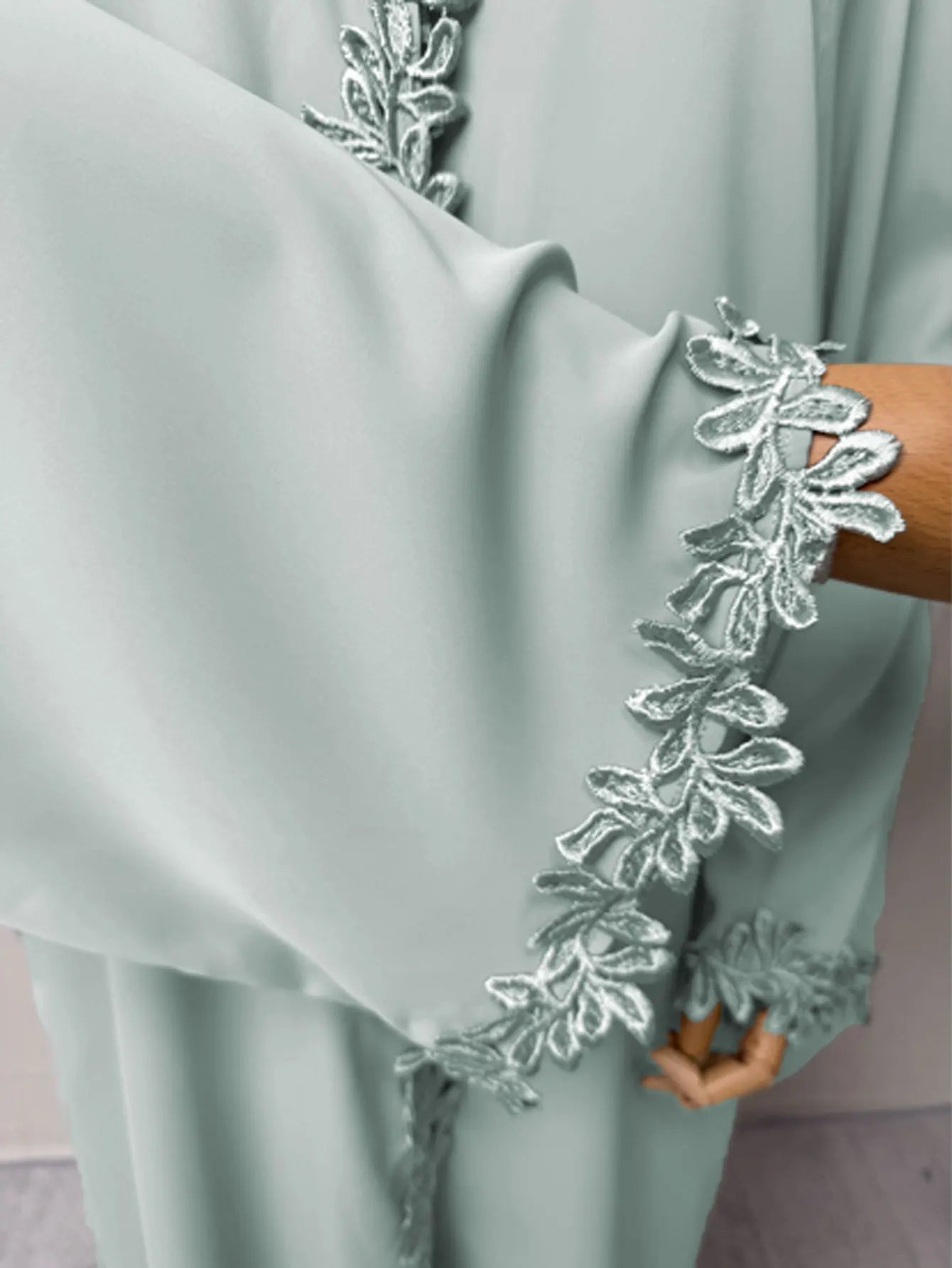 Abaya beige élégant de Dubaï pour femmes