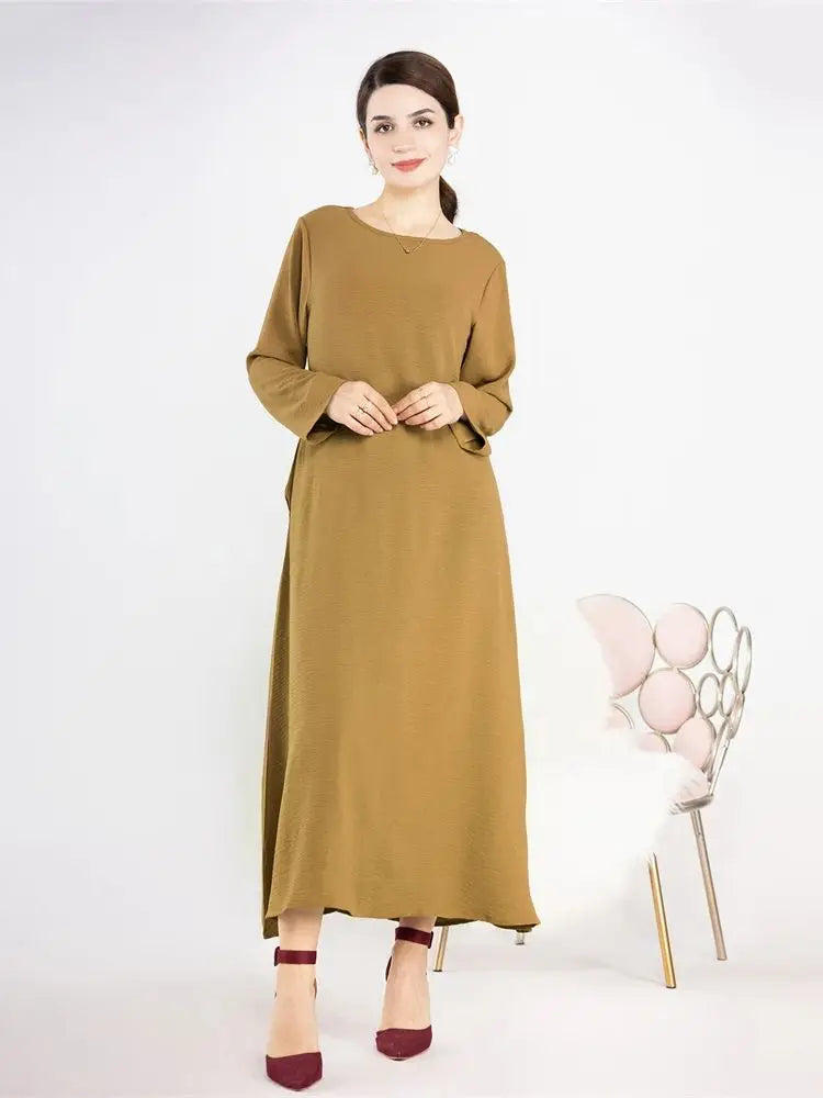 Robe de prière musulmane en lin pour femmes