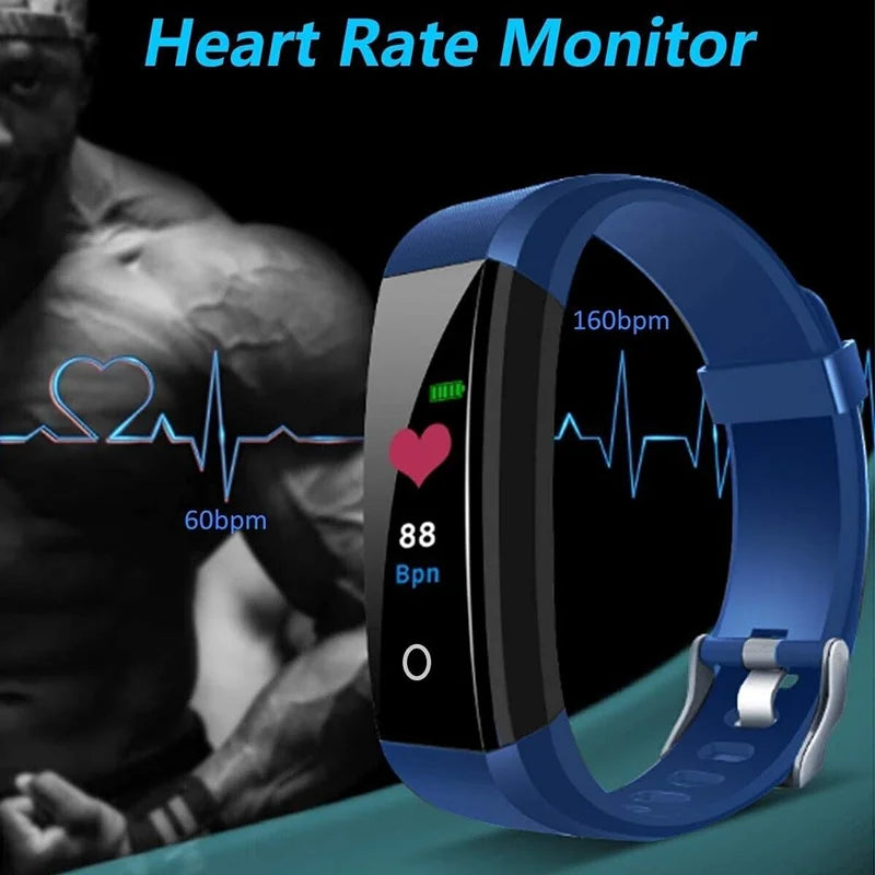 115plus Bluetooth 4.0 Bracelet de Sport Intelligent Smartwatch pour iOS Android Sport Fitness