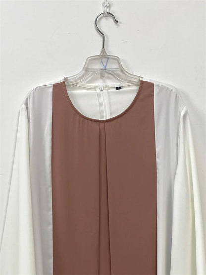 Abaya dubaï luxe épissage faux deux pièces caftan Marocain