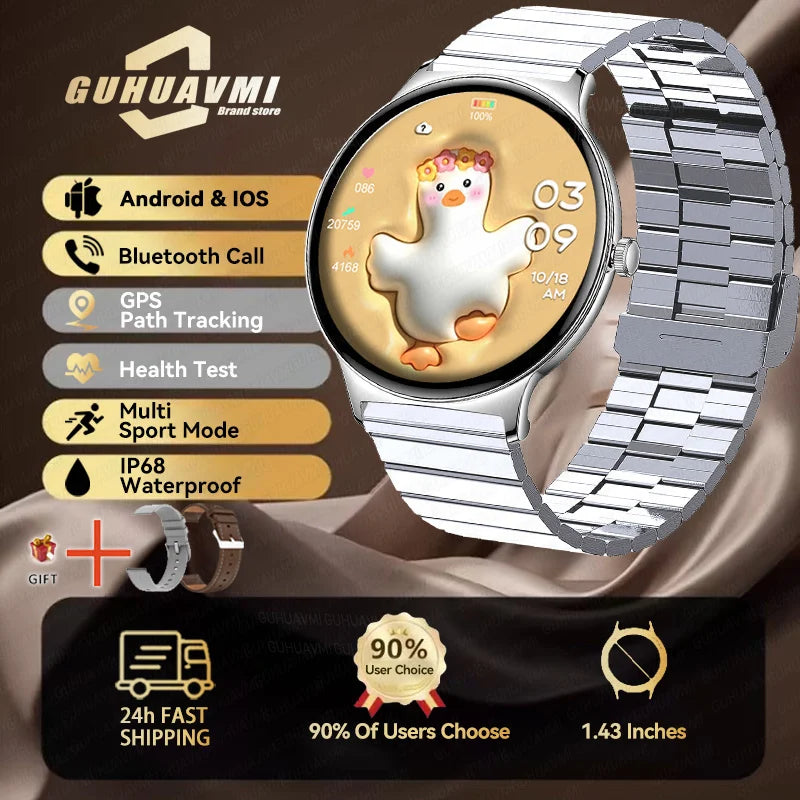 2025 nouvelle montre intelligente pour les femmes cadeau 1.43 pouces