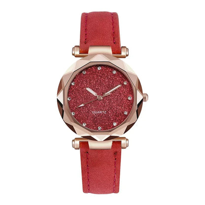 Montre-bracelet ciel étoilé avec biscuits pour femme