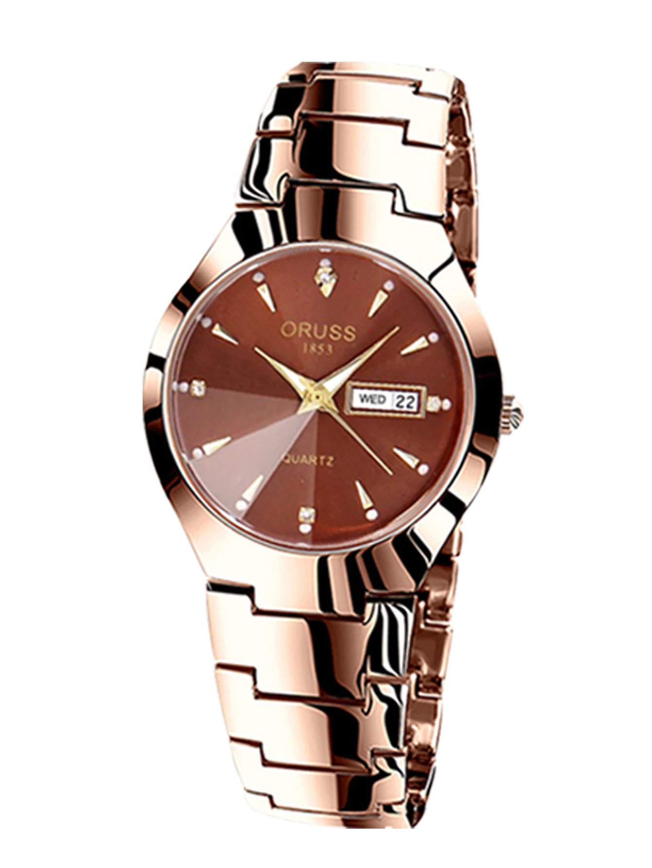 ORUSS-Montre de couple étanche pour hommes et femmes, quartz
