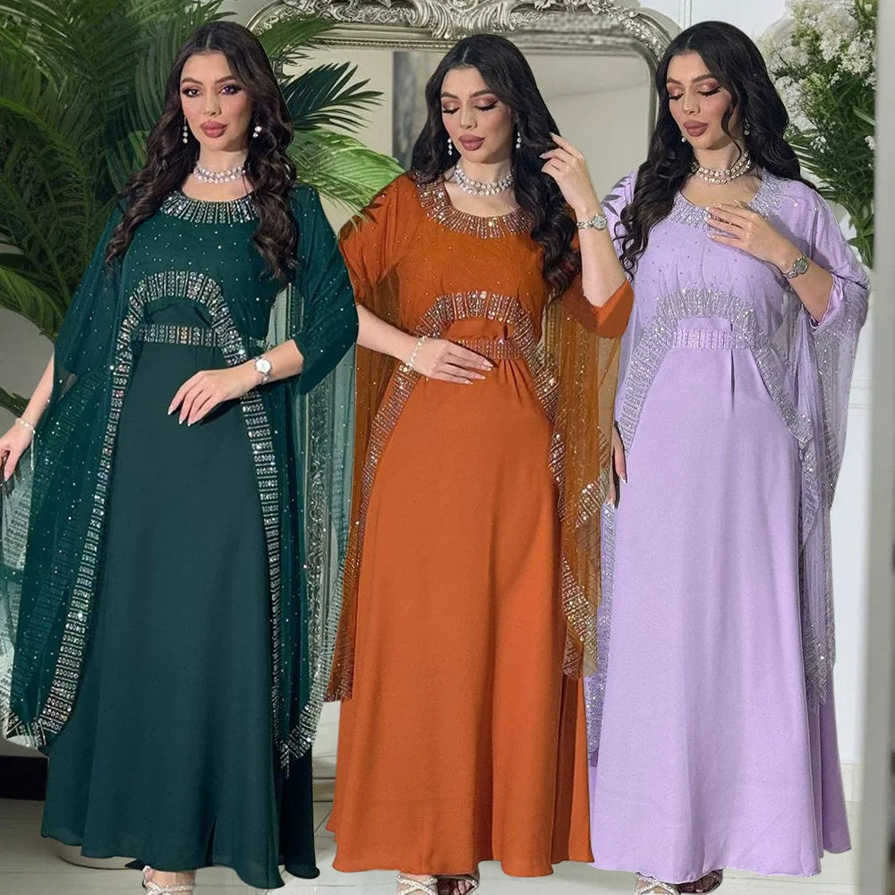 Dubaï marocain arabie saoudite luxe mode Abaya diamant