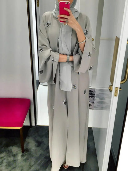 Robe longue à lacets pour femmes, vêtements turcs, Abaya ouverte