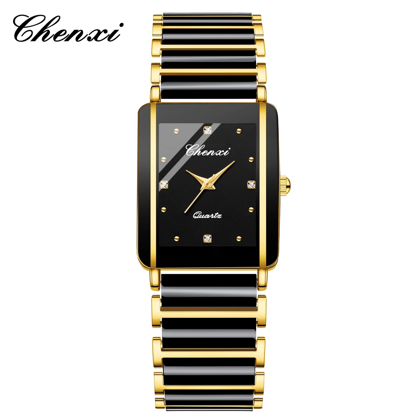 CHENXI 104A Top marque de luxe Couple montre hommes et femmes Imitation bracelet en céramique exquise Date montres relojes para damas