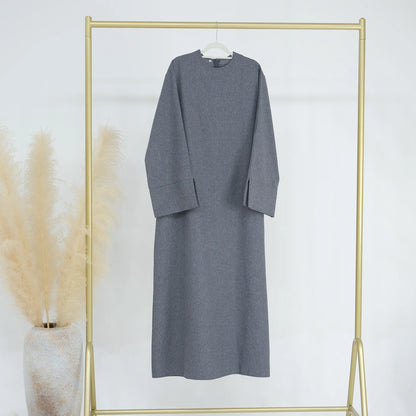 Abaya en lin décontracté pour filles, kebaya, kaftan, Turquie