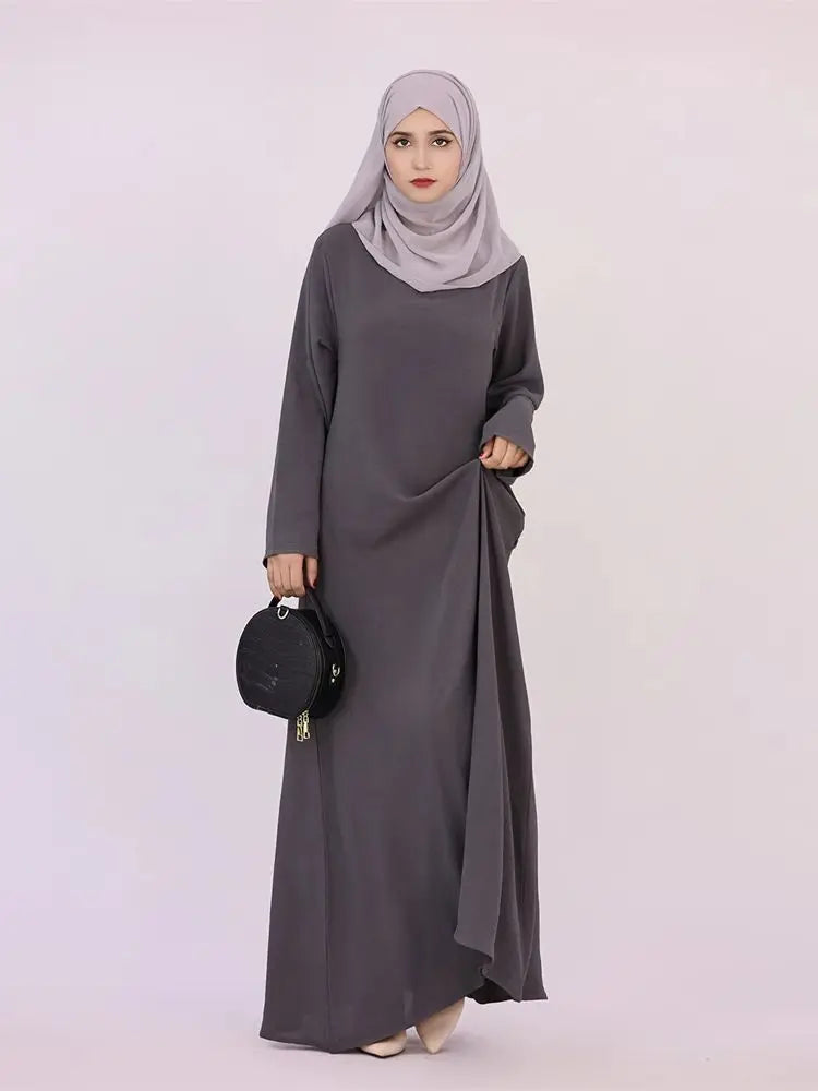 Robe de prière musulmane en lin pour femmes