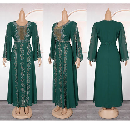 Abayas pour femmes dubaï luxe 2025 Robe de mode africaine Caftan Marocain