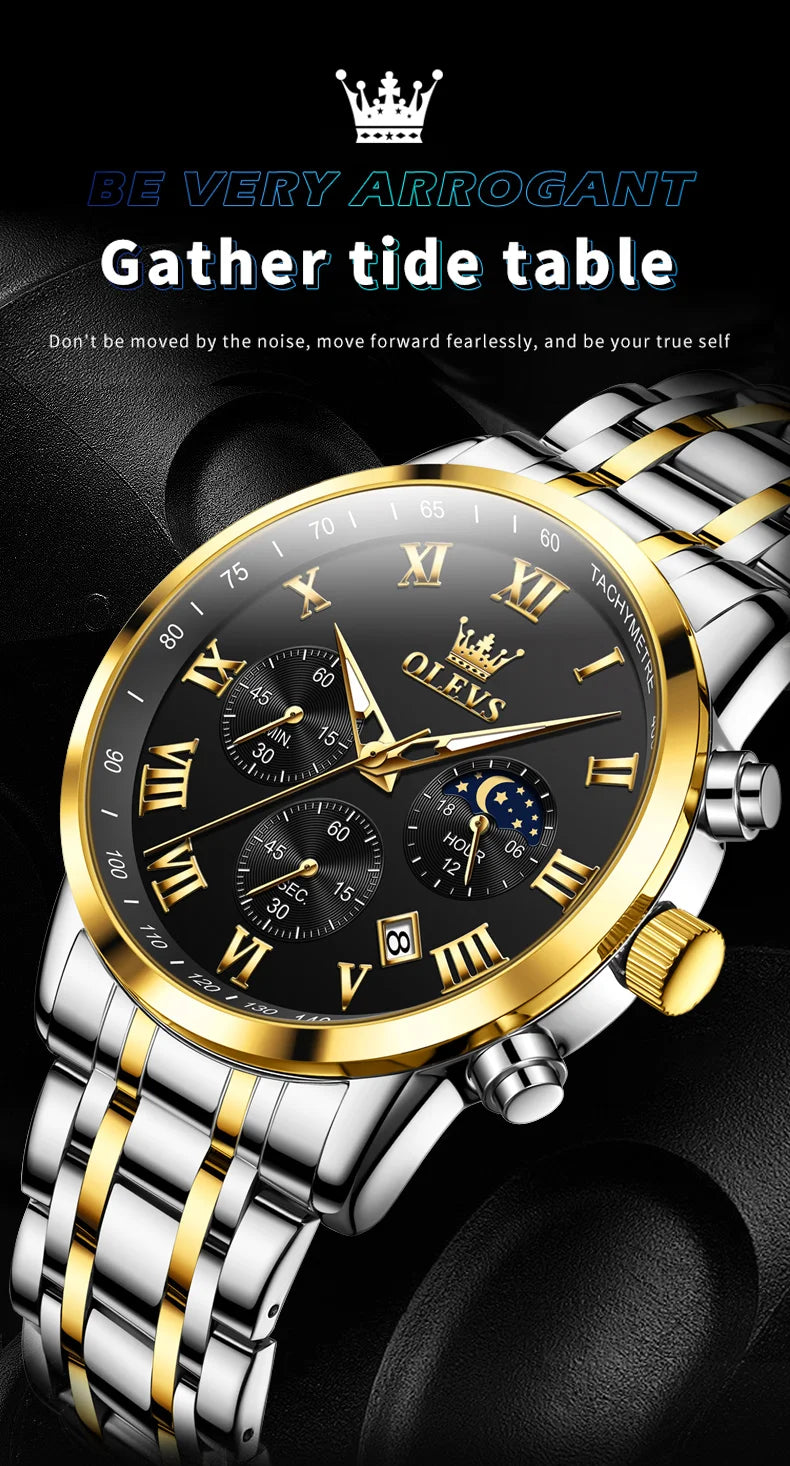 OLEVS 5529 Top marque de luxe montre pour hommes étanche lumineux