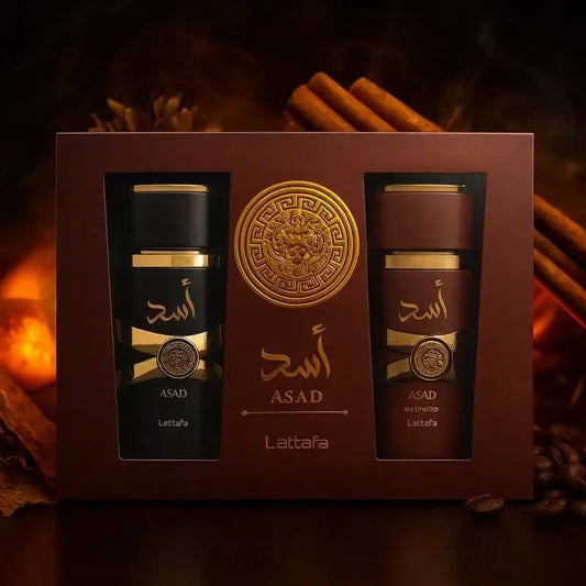 LATTAFA - ASAD COFFRET SET (ASAD 100ML // BOURBON 100ML)