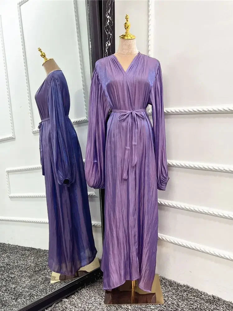 Abayas caftan pour femmes, robe longue kimono, cardigan, Dubaï, Turquie