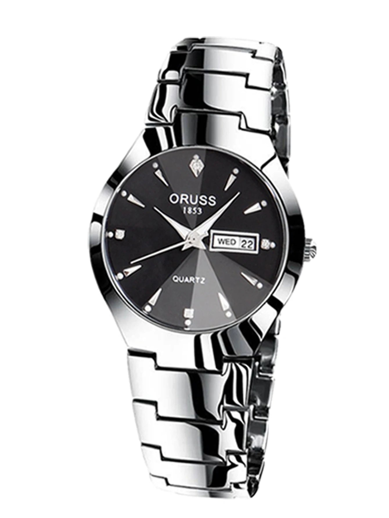 ORUSS-Montre de couple étanche pour hommes et femmes, quartz