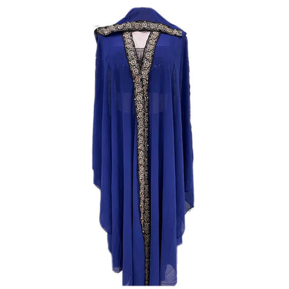 Abaya marocain caftan dubaï robe Maxi à capuche manches chauve-souris