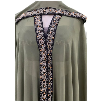 Abaya marocain caftan dubaï robe Maxi à capuche manches chauve-souris